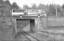 Geising: Straßenbrücke über die Müglitztalbahn